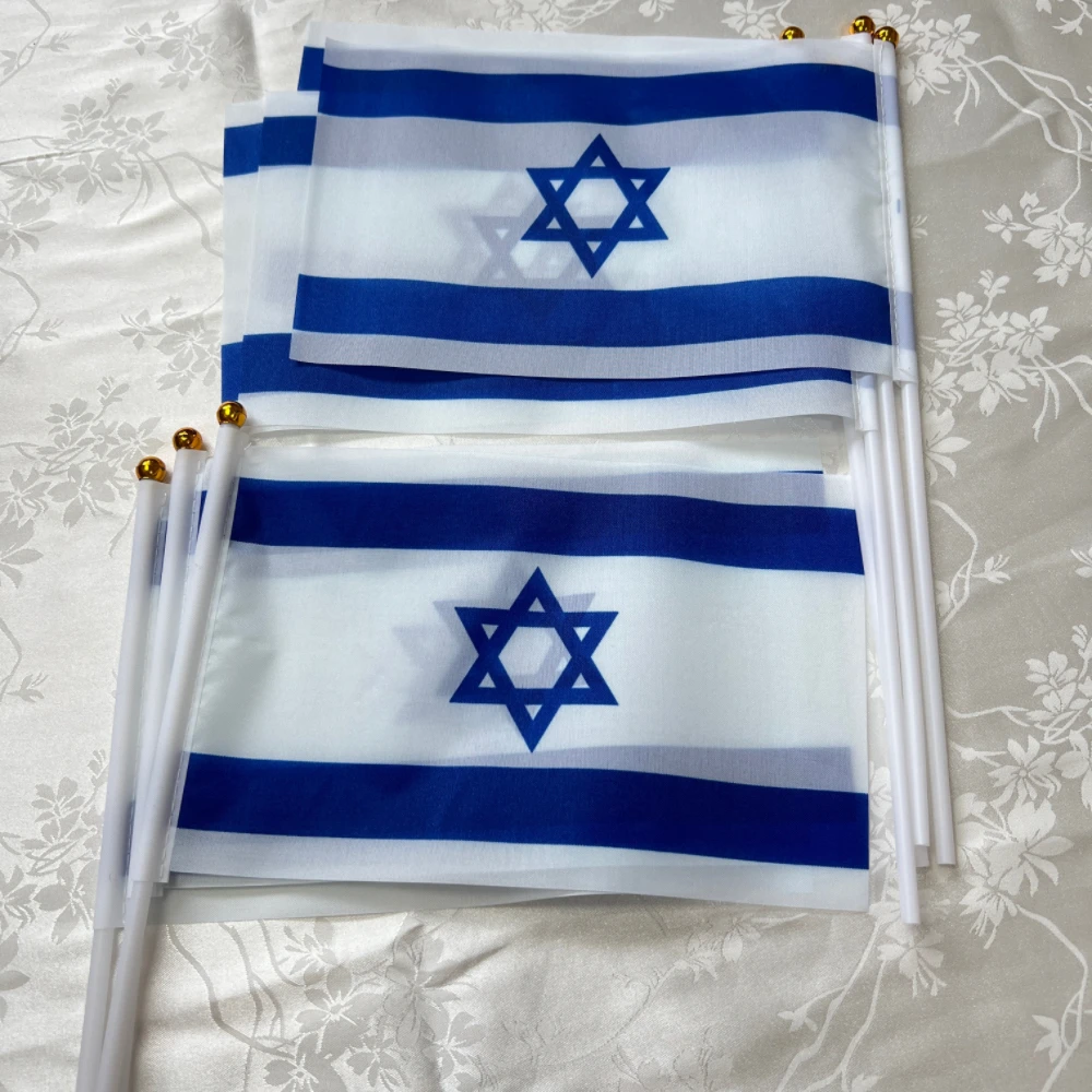 CZY Israel Hand-Waved Flag 14x21cm 3 CZY Israel Hand-Waved Flag 14x21cm - Image 3