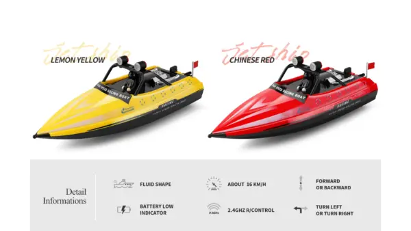 Wltoys WL917 Mini RC Speedboat with Remote - Image 14
