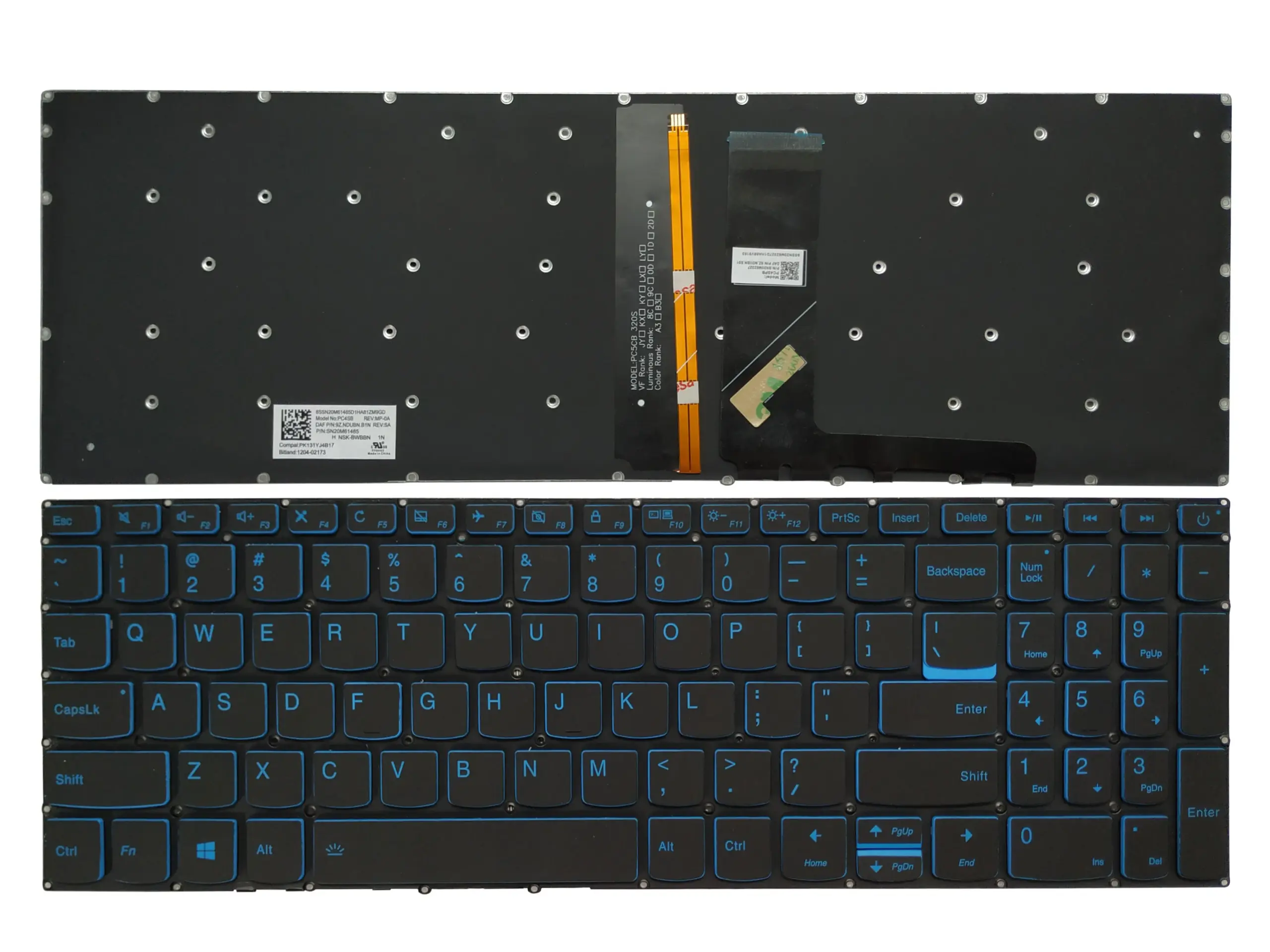 Blue Backlit Keyboard for Lenovo IdeaPad L340 11 Blue Backlit Keyboard for Lenovo IdeaPad L340 - Image 11