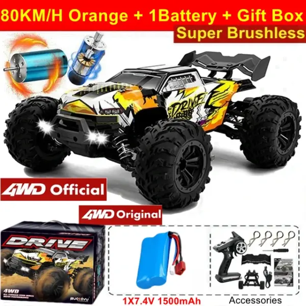 4WD High-Speed Off-Road RC Car 80KM/H - Image 10
