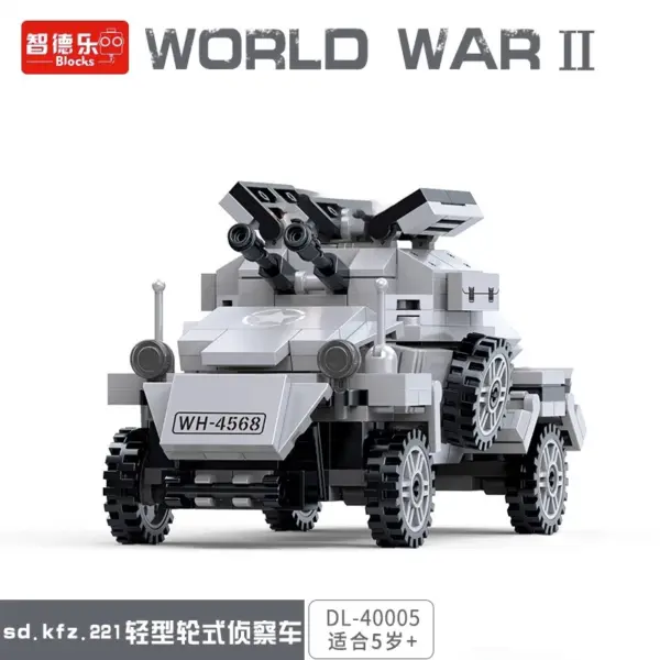 WW2 Military Tank and Aircraft Building Blocks Kit - Image 9