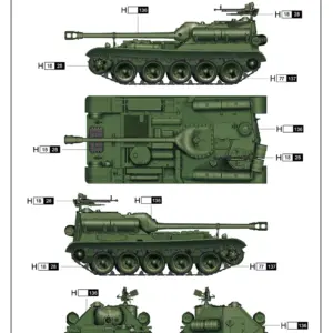 Soviet SU-102 Tank Destroyer Plastic Model Kit 19 S415f3d62cbae41aaba9a0ced518e55078