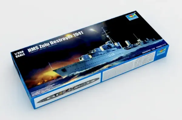 HMS Zulu Destroyer Model Kit 1:350 Scale - Image 6