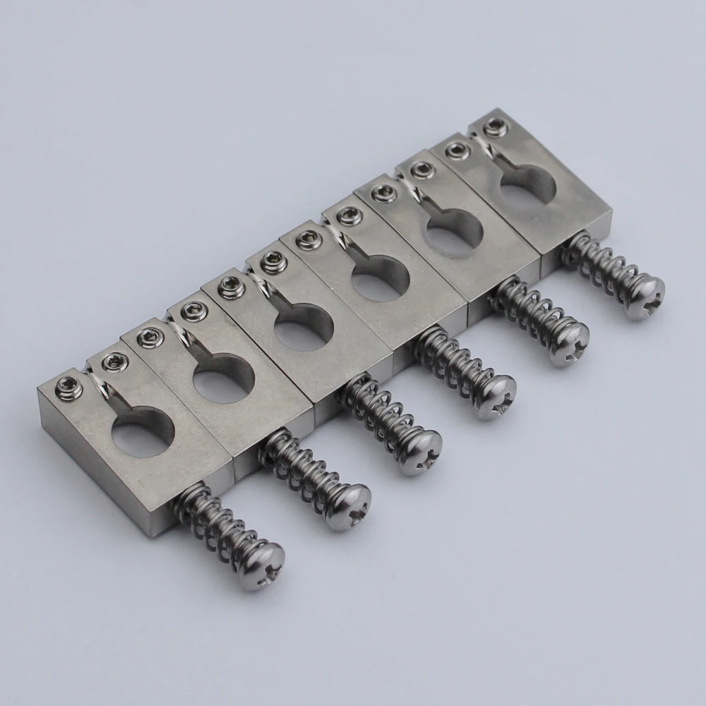 6 Pcs Stainless Steel Saddles for Guitar Bridge 4 6 Pcs Stainless Steel Saddles for Guitar Bridge - Image 4