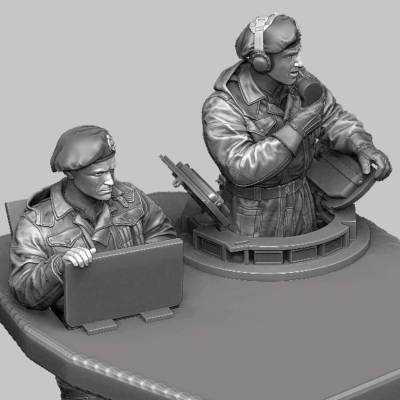 1/35 Scale Resin Military Figure Kit Unassembled 2 1/35 Scale Resin Military Figure Kit Unassembled - Image 2