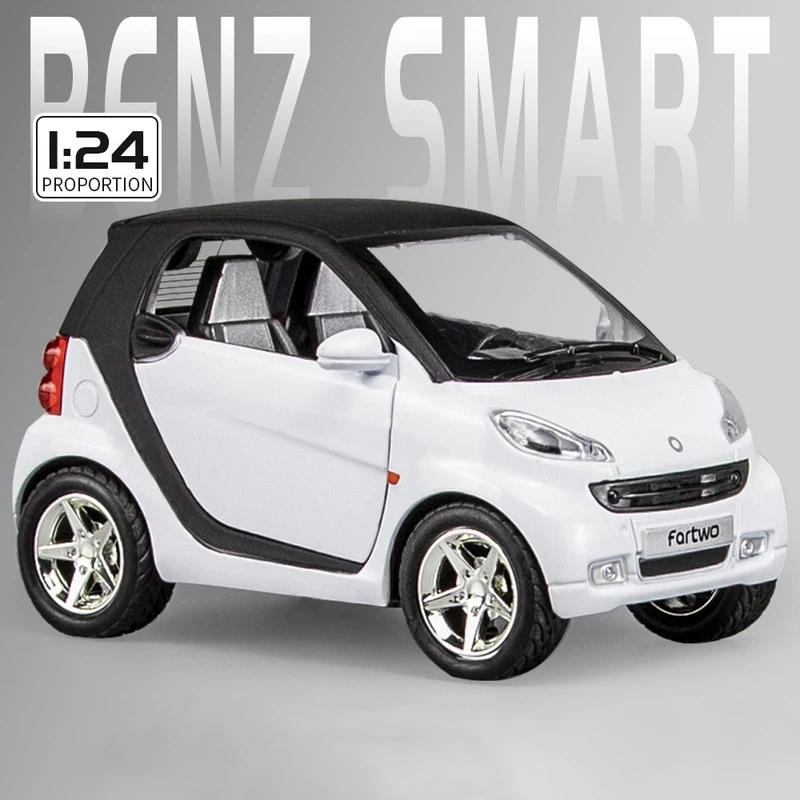 1:24 Alloy Smart Fortwo Diecast Car 10 1:24 Alloy Smart Fortwo Diecast Car - Image 10