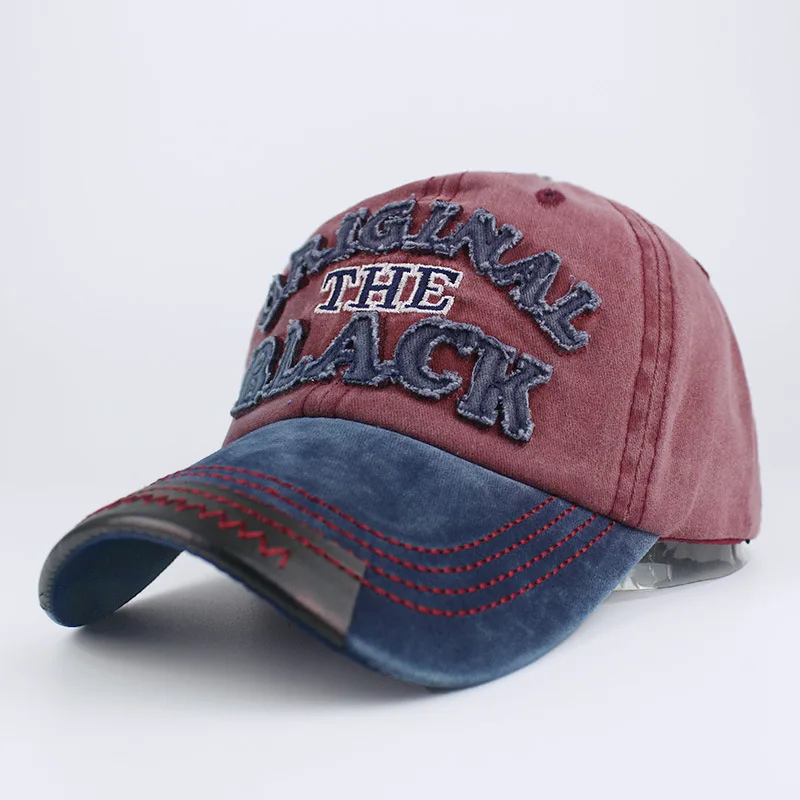 Retro Letter Embroidery Baseball Cap for All Seasons 12 Retro Letter Embroidery Baseball Cap for All Seasons - Image 12