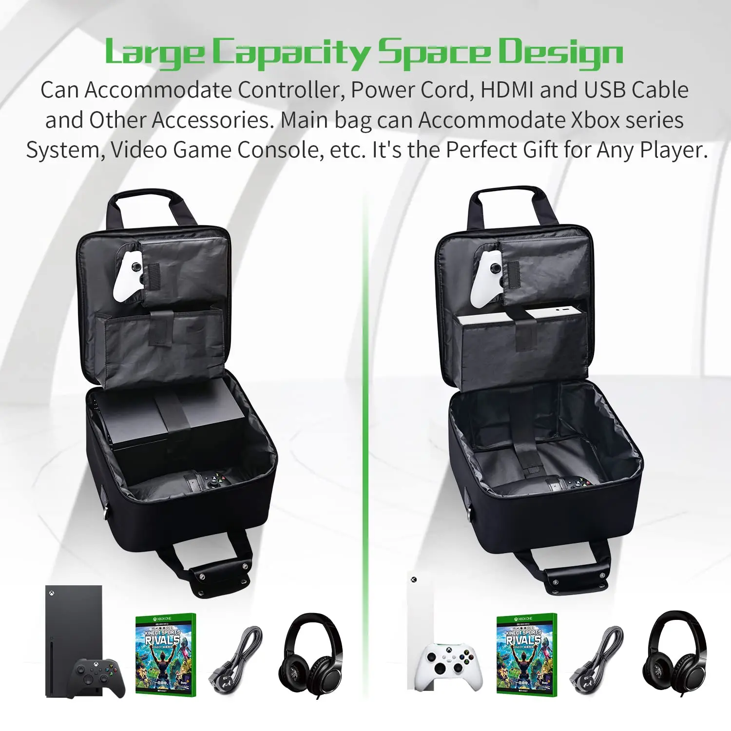 Xbox Series X S Carrying Case Travel Bag 2 Xbox Series X S Carrying Case Travel Bag - Image 2