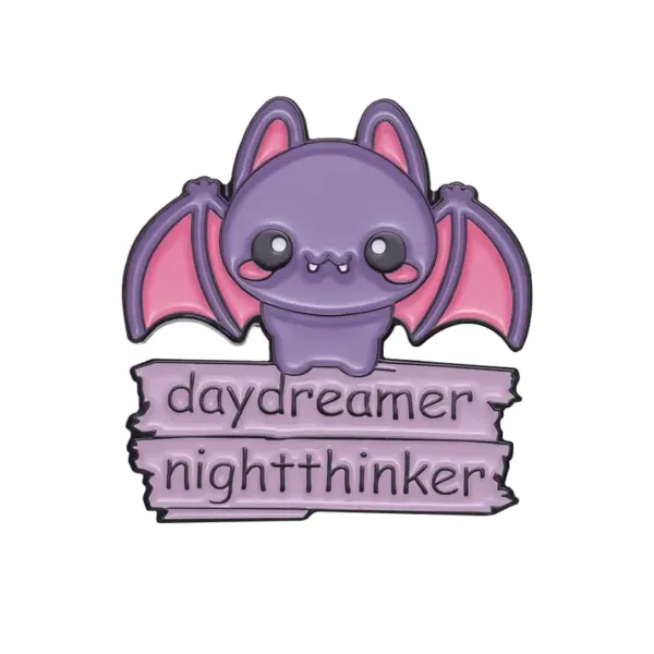 Fun Bat Cat Enamel Pins Model 1 for Backpack and Clothing - Image 7