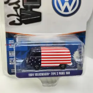 1:64 Volkswagen Patriotic Van Model Collectible 7 S43b67e33fdc641798a21f720a2893edft