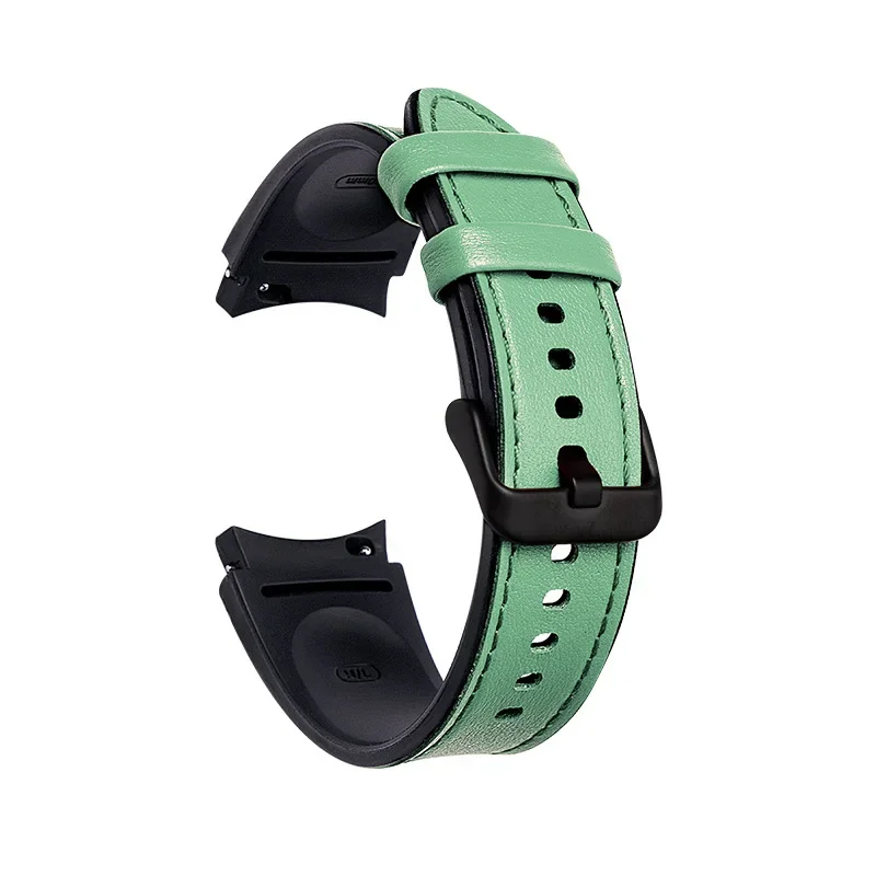 Silicone Leather Strap for Samsung Galaxy Watch 6/5 Pro 20 Silicone Leather Strap for Samsung Galaxy Watch 6/5 Pro - Image 20