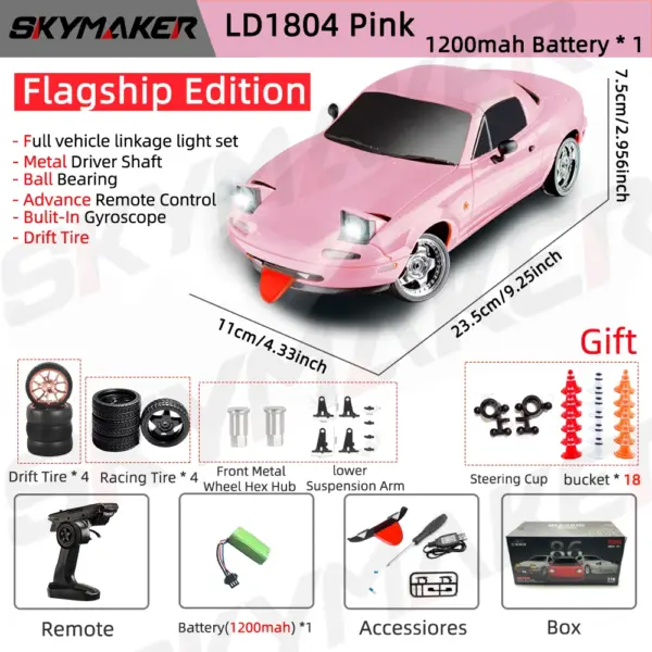 1/18 Scale RC Drift Car Mazda MX5 with Gyro - Image 19