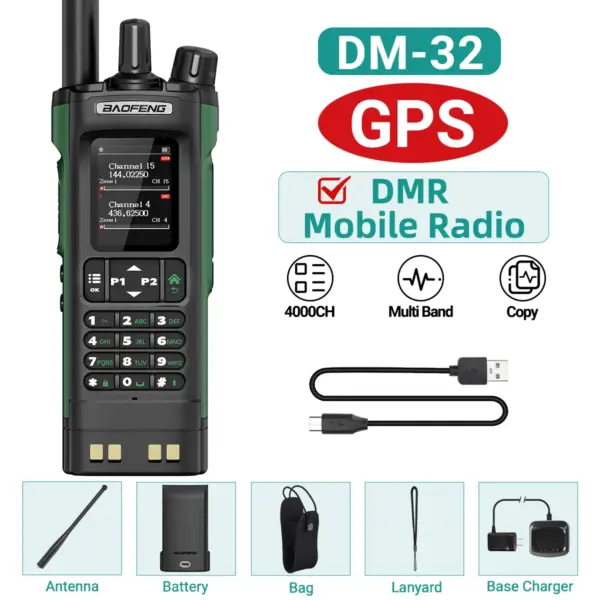BAOFENG DM-32 DMR Walkie Talkie with GPS - Image 7