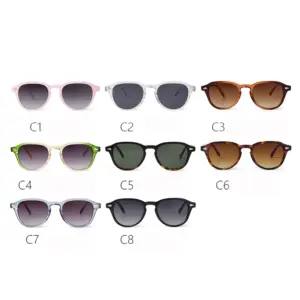 Transparent Rivet Round Sunglasses for Women Men 19 S449b81eb549848b484f81e9f4527fb2cH