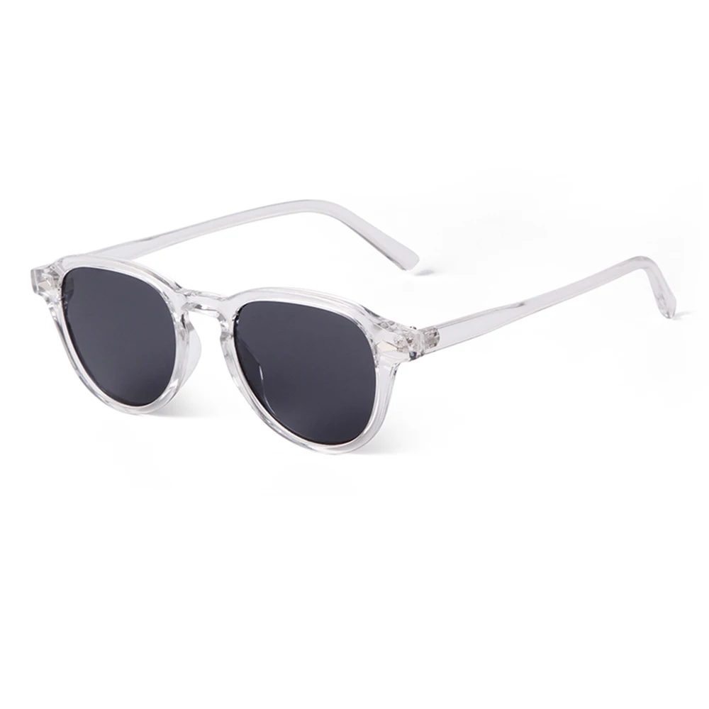 Transparent Rivet Round Sunglasses for Women Men 3 Transparent Rivet Round Sunglasses for Women Men - Image 3