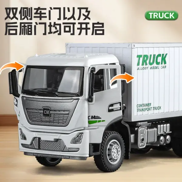 1:32 Scale Diecast Container Transport Car Model - Image 3