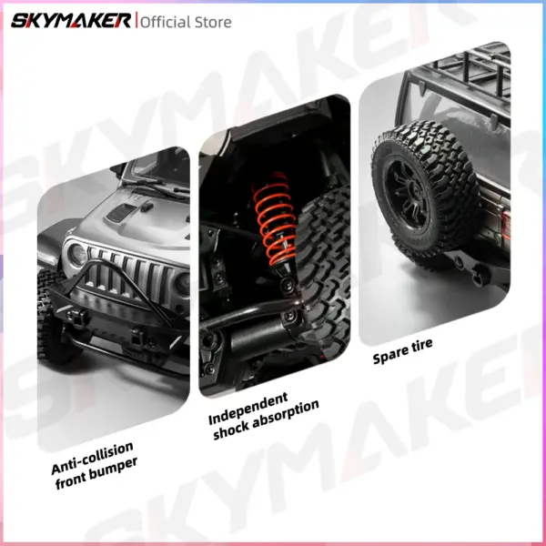 1/12 MN128 4WD RC Jeep Model with LEDs - Image 3
