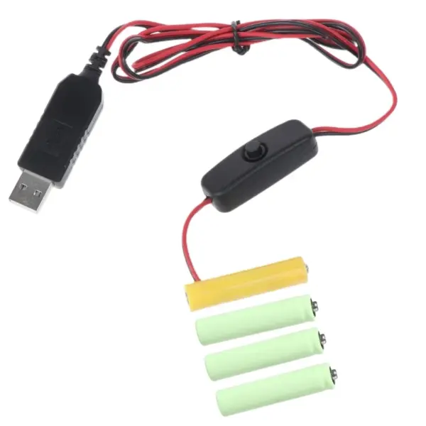 4-Pack Rechargeable AA/AAA Battery Set with USB - Image 7