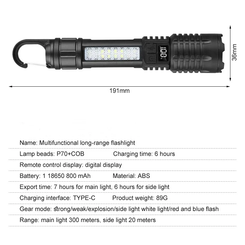 Rechargeable LED Hands-Free Flashlight SJ004-1 7 Rechargeable LED Hands-Free Flashlight SJ004-1 - Image 7