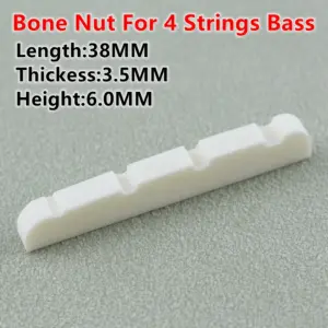 Real Bone Nut for 5 Strings Bass 45MM 17 S45c82dc1af7e4e29b1c91493605809e93