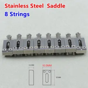 Electric Guitar Bridge Saddles Set 10.5MM/10.8MM 57 S46342c5b36fa41eb959a4b3607ca4c25w