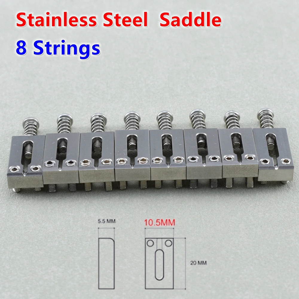 Electric Guitar Bridge Saddles Set 10.5MM/10.8MM 22 Electric Guitar Bridge Saddles Set 10.5MM/10.8MM - Image 22