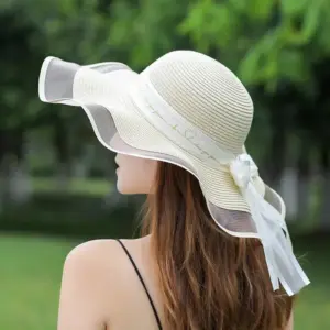 Large Korean Style Beach Straw Hat MZ672 9 S46c9c79017b14a7b8646007a5291bbd0P 1