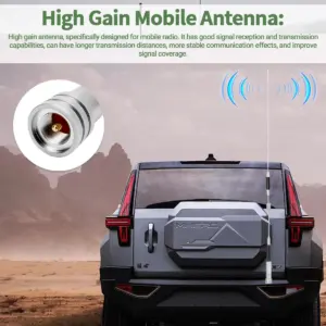 ABBREE AR-507 Dual Band Mobile Antenna 150W 12 S473487cd696e4aada25dda83820f51f7A 1