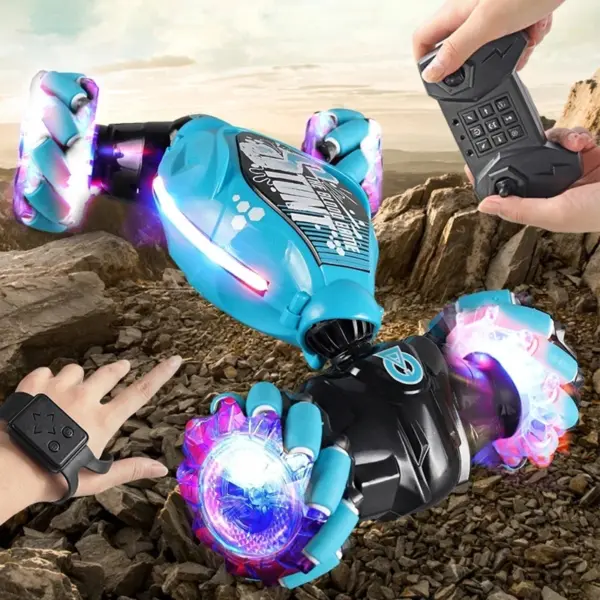 4WD RC Drift Stunt Car with Lights and Gesture Control - Image 2