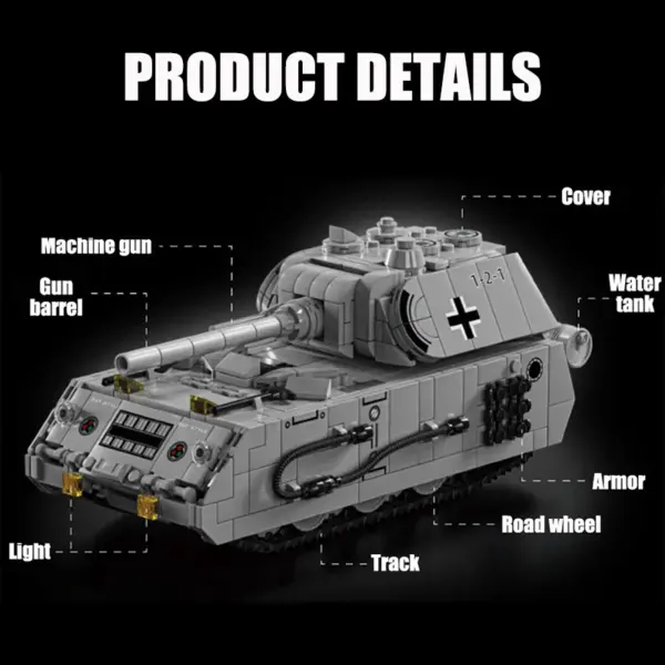 World War 2 Maus Tank Building Blocks Set - Image 4
