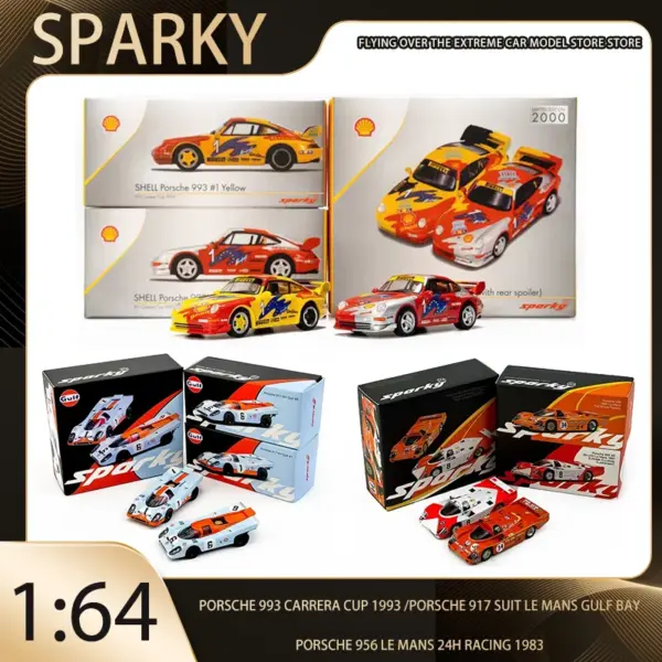 Sparky X Tiny 1:64 Porsche Racing Car Set - Image 10