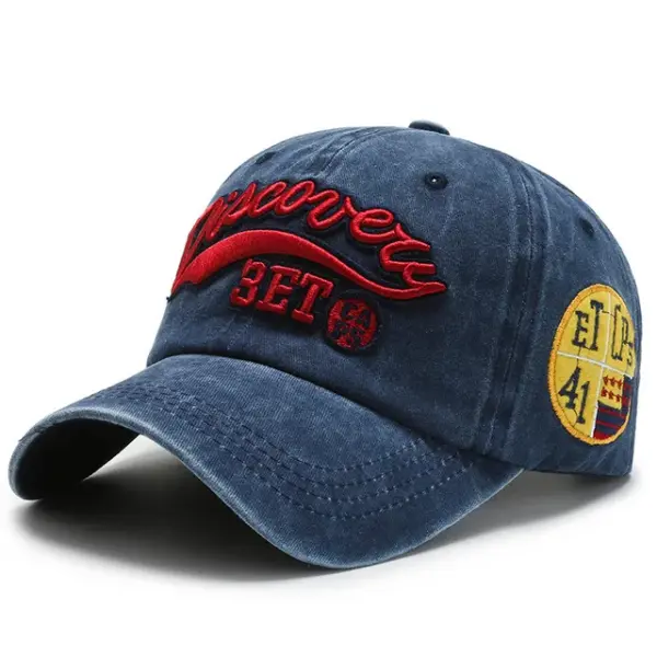Summer Unisex Cotton Baseball Cap with Letter Embroidery - Image 13