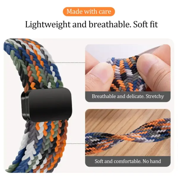 Magnetic Nylon Loop Band for Xiaomi Redmi Watch 4/5 - Image 6