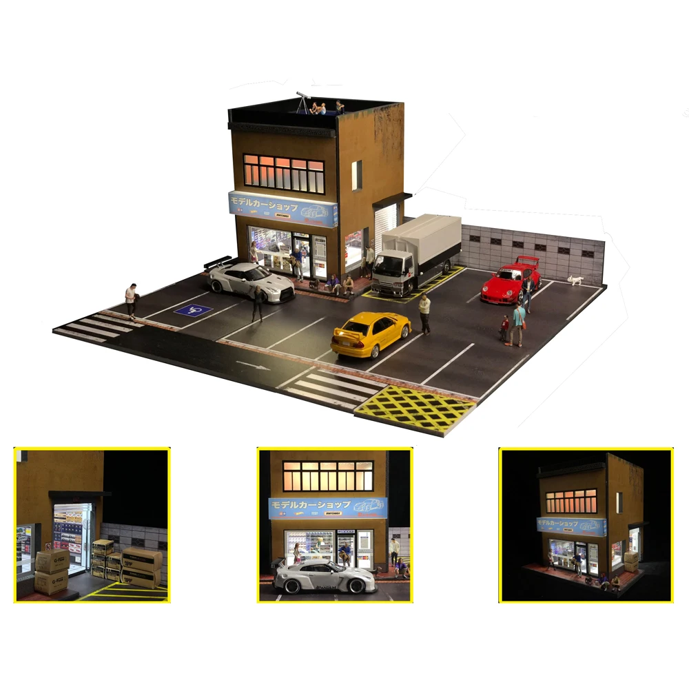 1:64 Scale LED Car Garage Diorama Model 21 1:64 Scale LED Car Garage Diorama Model - Image 21