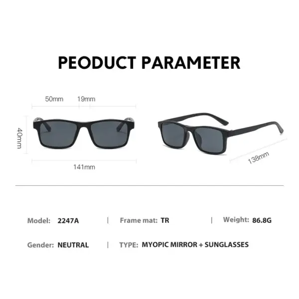 6-in-1 Polarized Sunglasses Frame for Adults - Image 5