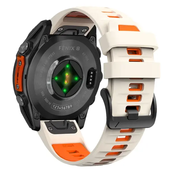 Two-Tone Silicone Strap for Garmin Fenix 8/7/Descent - Image 10