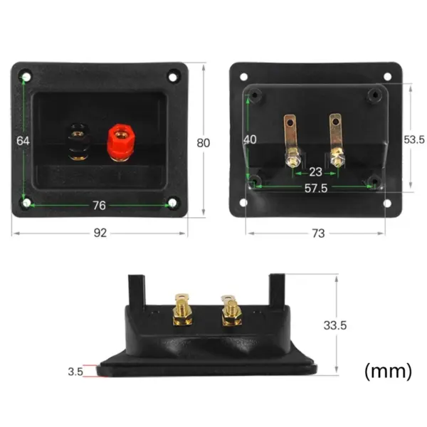 Speaker Terminal Junction Box with Banana Jacks - Image 6