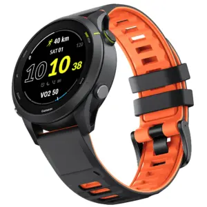 22mm Silicone Watch Band for Garmin Models 14 S494d14c3828743a8a9d03113abffb56bA