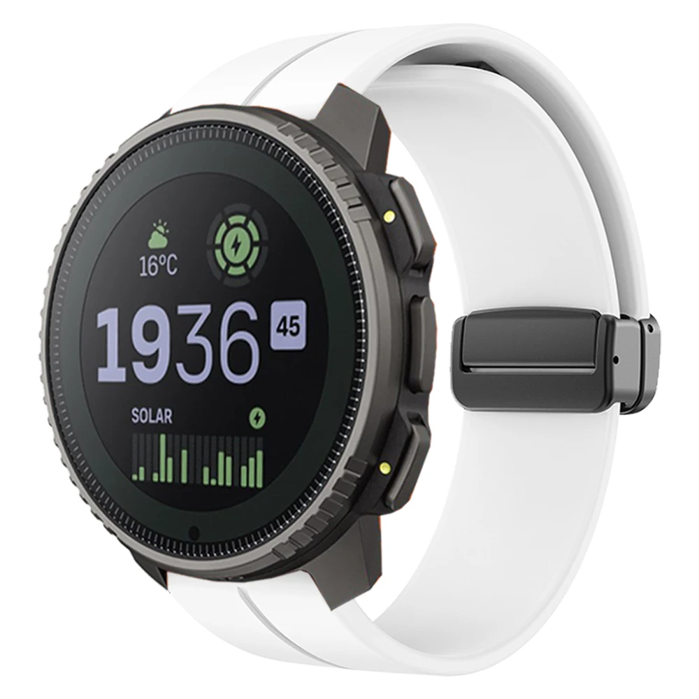 22mm Silicone Magnetic Buckle Strap for Suunto 9 22mm Silicone Magnetic Buckle Strap for Suunto - Image 9