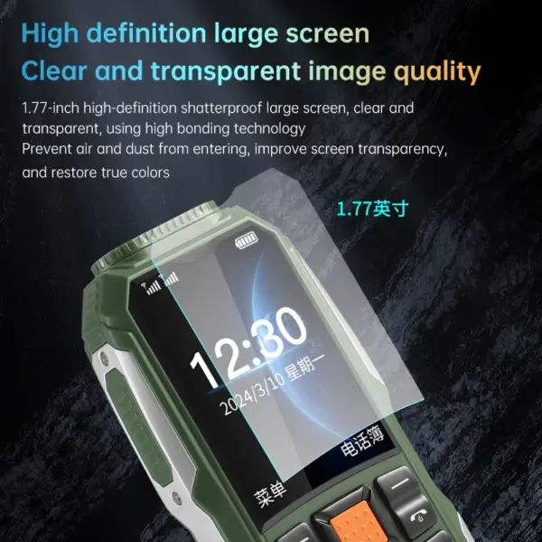 Durable Rugged 2G GSM Mobile Phone with Flashlight - Image 3