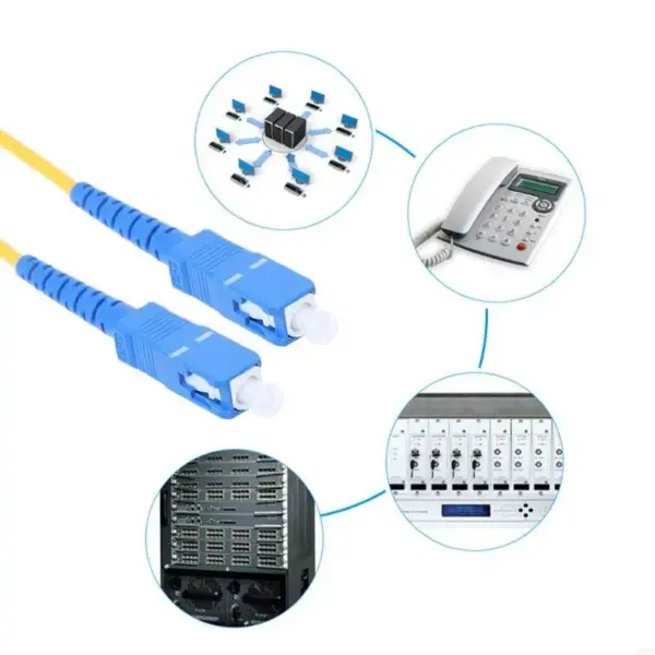 1m SC/UPC Single Mode Fiber Optic Cable - Image 3