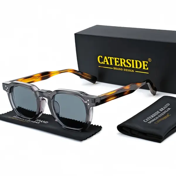 Retro Punk Square Men Sunglasses Model K39769 - Image 24