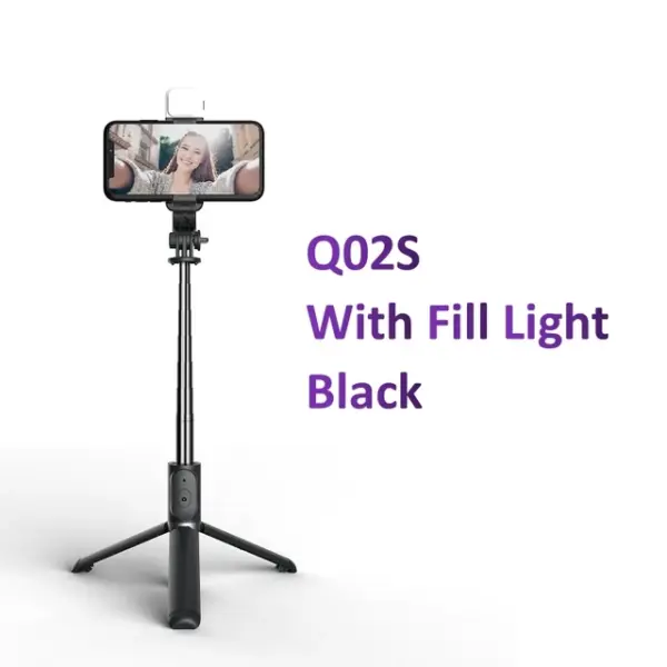 Wireless Bluetooth Selfie Stick Tripod with Light - Image 8