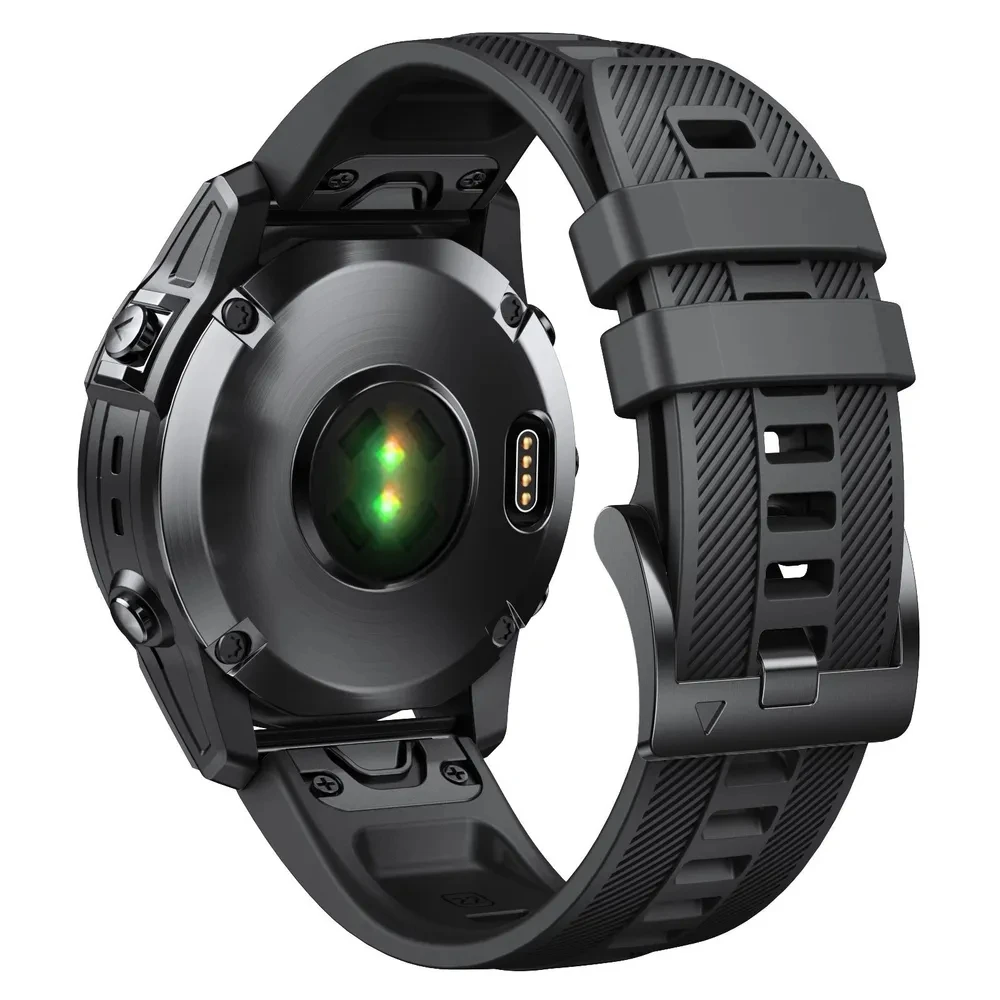 QuickFit 22mm Silicone Strap for Garmin Watches 8 QuickFit 22mm Silicone Strap for Garmin Watches - Image 8