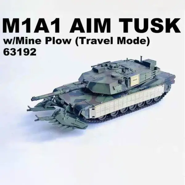 1:72 Scale M1A1 AIM TUSK Tank Model - Image 3