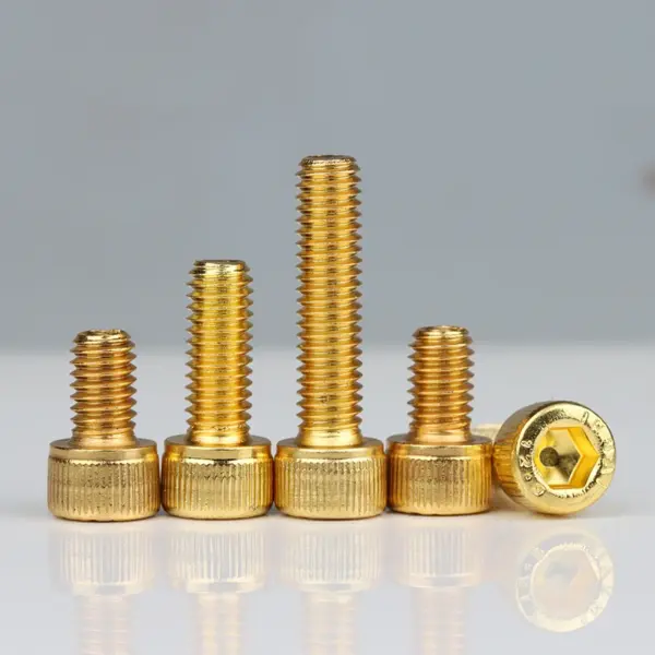 Titanium Gold Plated Hex Socket Screws M6 M8 - Image 6