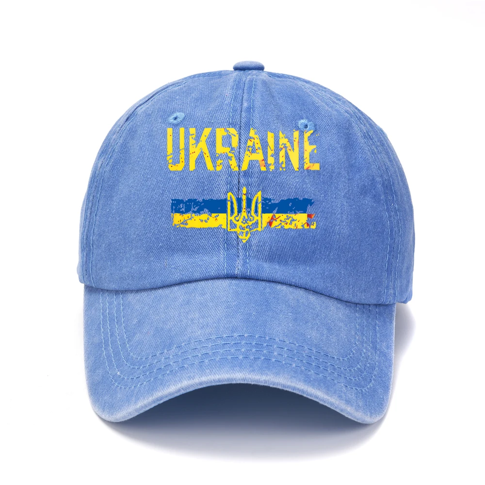 Ukraine Washed Cotton Retro Baseball Cap 4 Ukraine Washed Cotton Retro Baseball Cap - Image 4