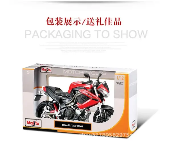 Maisto 1:12 Kawasaki H2R Alloy Motorcycle Model - Image 41