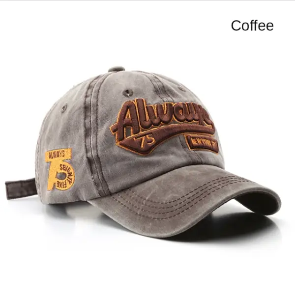 Summer Unisex Cotton Baseball Cap with Letter Embroidery - Image 14