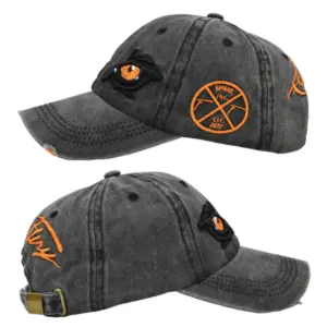 Unisex Washed Cotton Baseball Cap with Eagle Embroidery 11 S4d1c8d1aedde4145ab449f282a34a862T